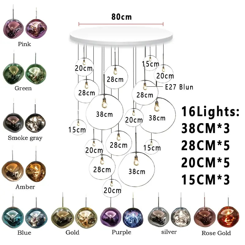 Nordic Lava Foyer Lighting — alternate product view 20