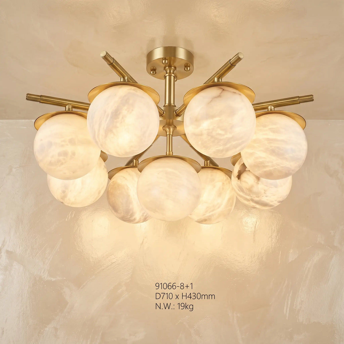 Alabaster Ceiling Lamp — product view 2