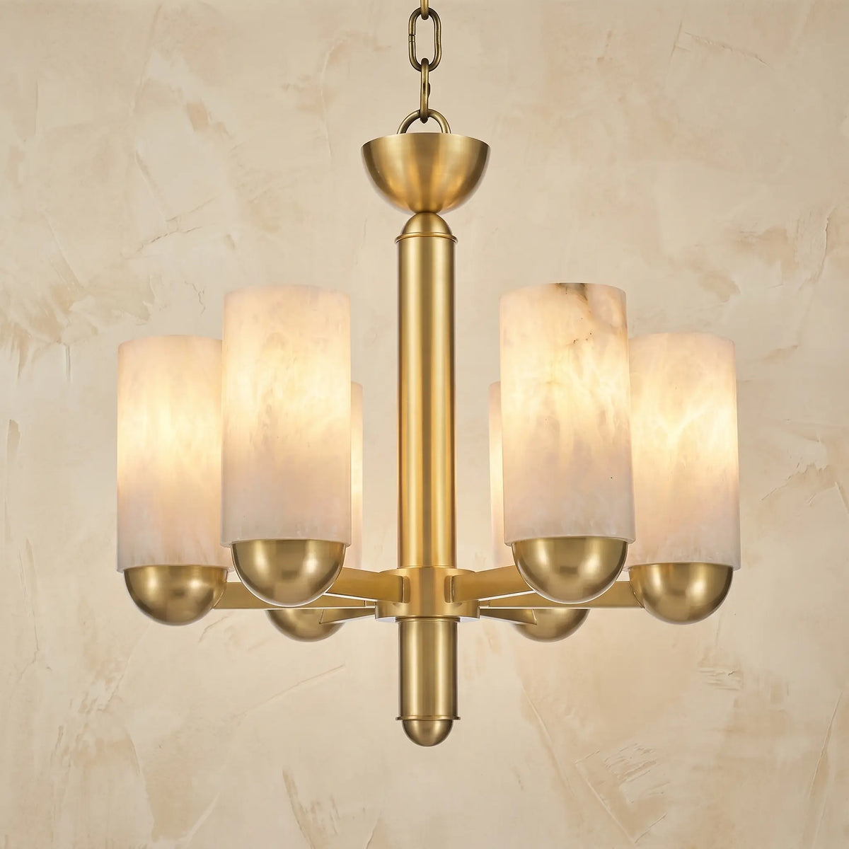 Cylinder Modern Alabaster Pendant Lamp — product view 2