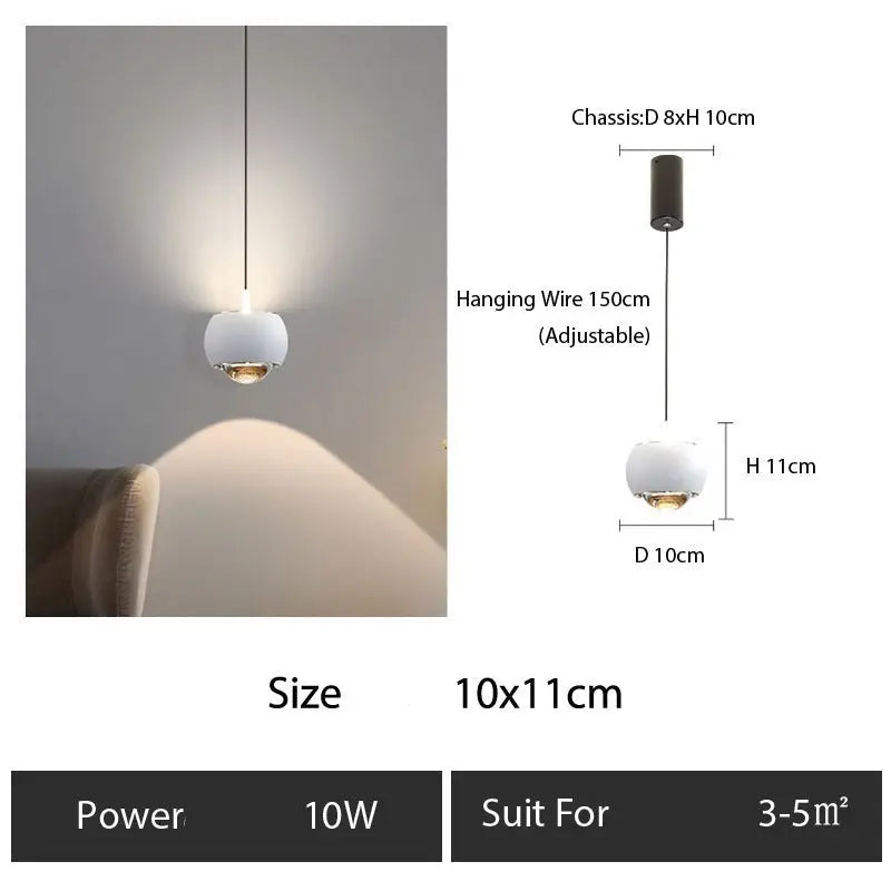 Decoration Reading Lighting LED Suspension Hanging Light — shown in an interior setting 7