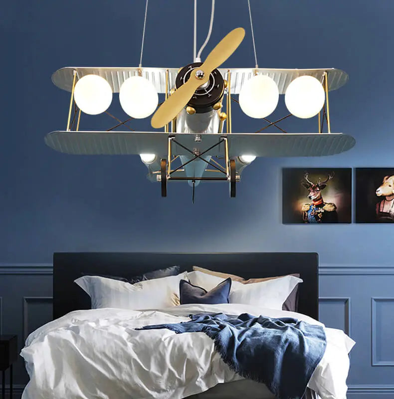Kids Bedroom Airplane Chandelier — alternate product view 7