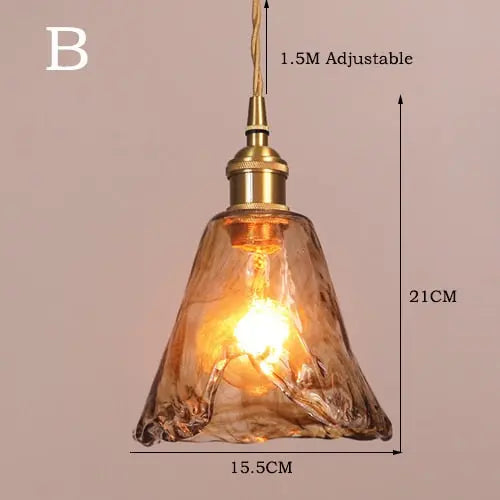 Modern Brass Glass Pendant Lights — alternate product view 11