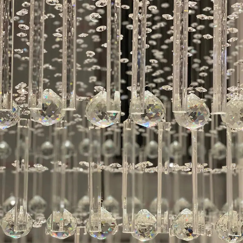 Modern Columnar Crystal Chandelier — alternate product view 7