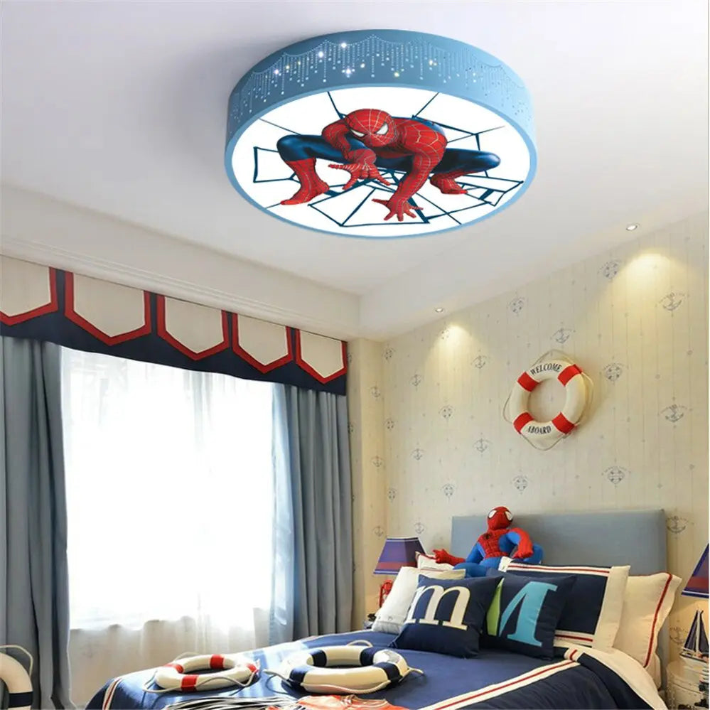Children Spider Man Hero Led Ceiling Chandelier — alternate product view 4