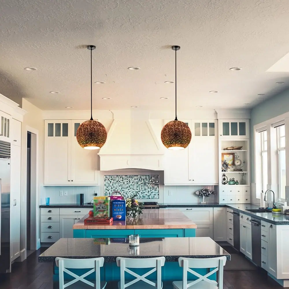 Modern 3D Colorful Pendant Lamp - D — alternate product view 1