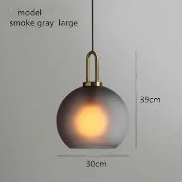 Glass Ball Modern Single Pendant Lights — alternate product view 8
