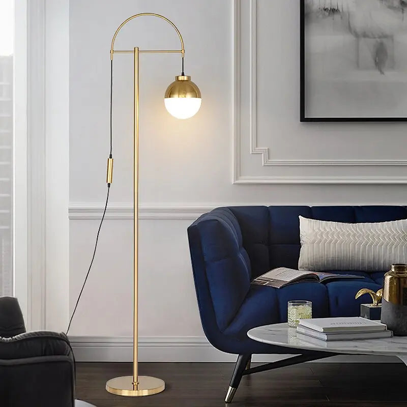 Nordic Modern Gold Lamp Floor Lamp — alternate product view 2
