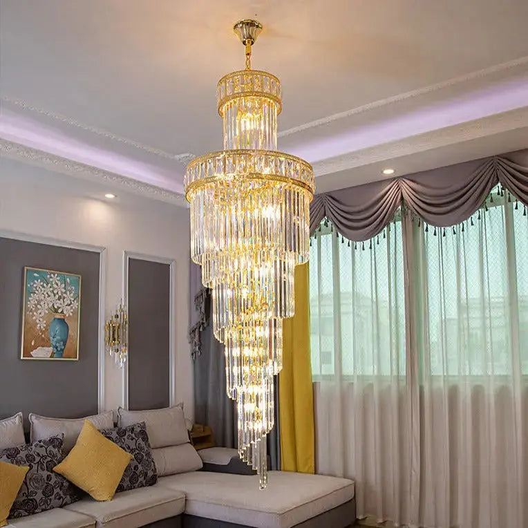 Loft Stair Rotating Long Chandelier — alternate product view 3