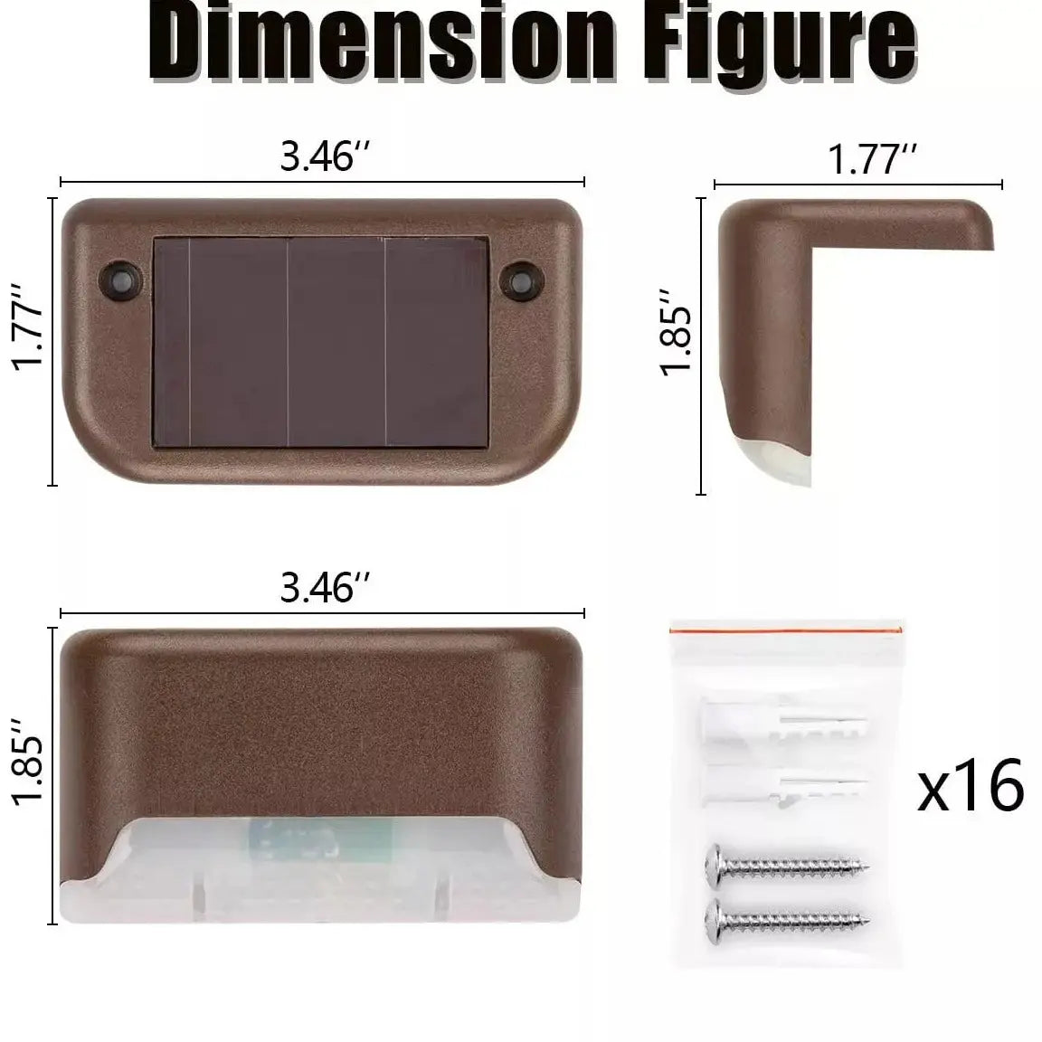 Waterproof LED Solar Stair Lights — alternate product view 4