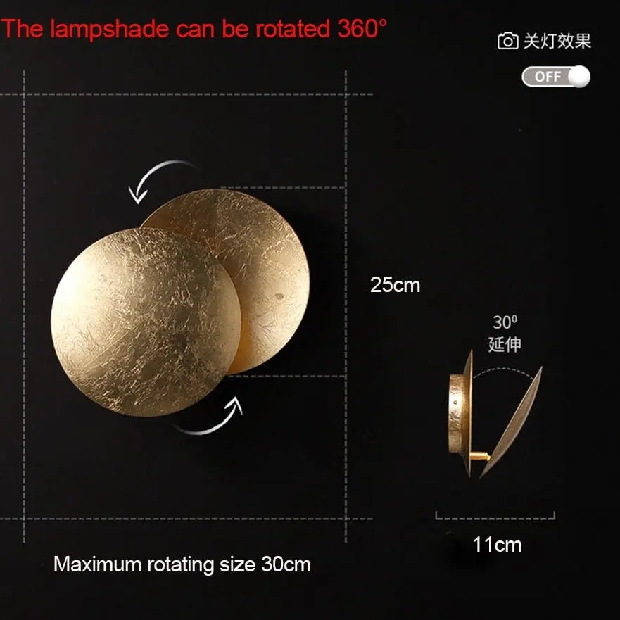 Modern Bedroom Eclipse Wall Light — alternate product view 15