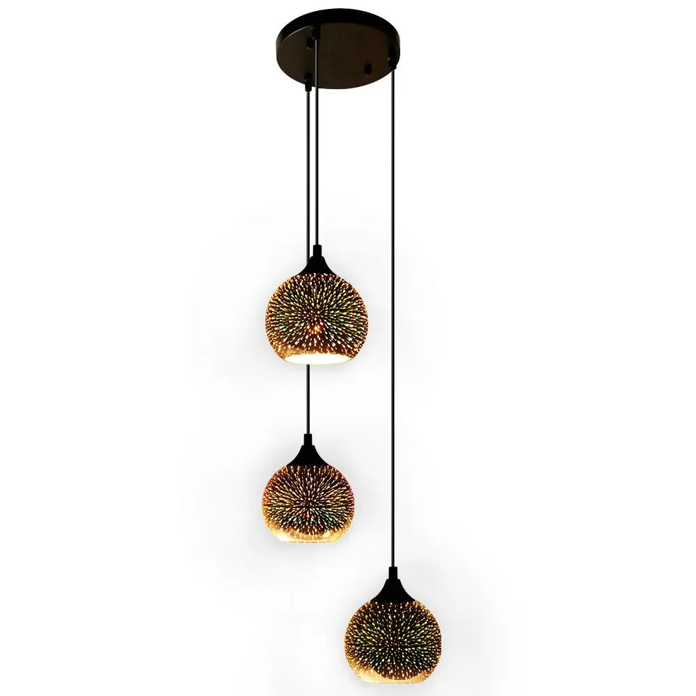 Modern 3D Colorful Pendant Lamp - Set — product view