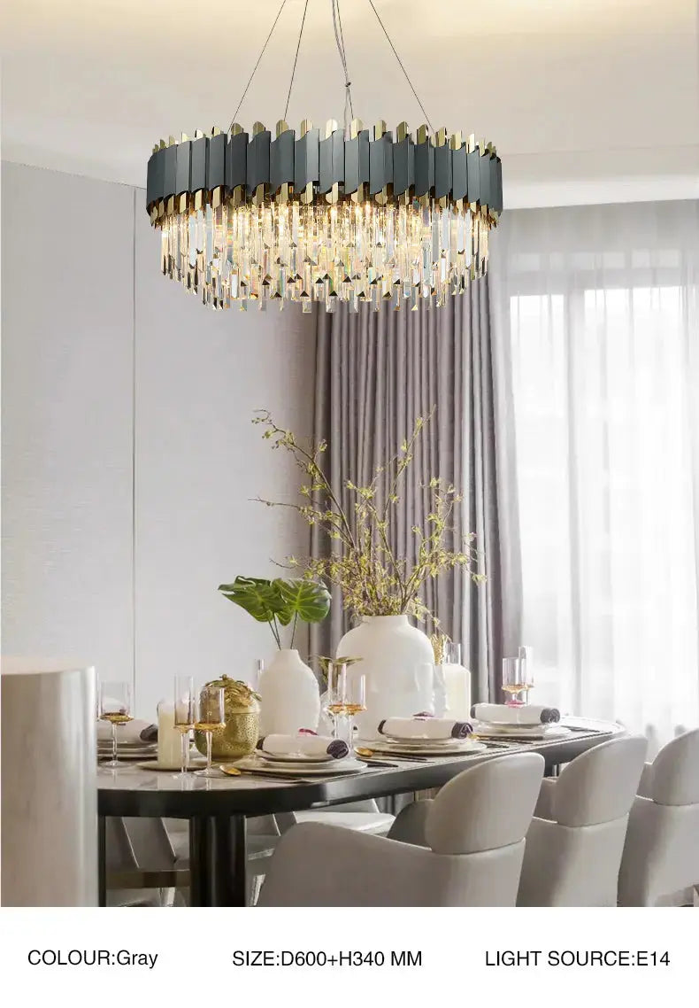 New Modern Crystal Luxury Pendant Chandelier — alternate product view 4