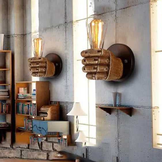 Hand Shaped One Wall Light Lamp — alternate product view 4