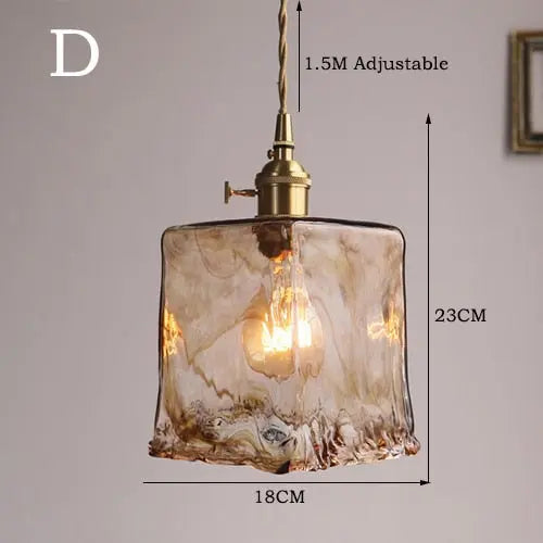 Modern Brass Glass Pendant Lights — alternate product view 13
