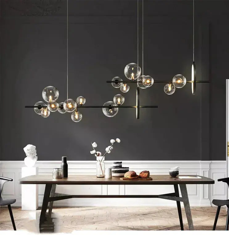 Creative Glass Bubble Ball Chandelier — alternate product view 3