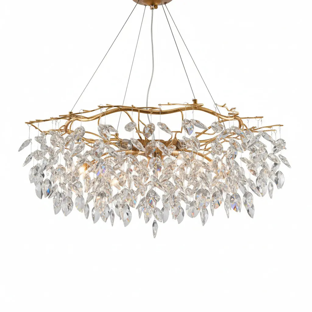 Modern Luxury Gold Crystal Art Decor Chandelier — alternate product view 1