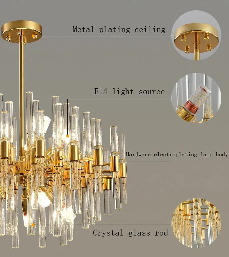 Simple Post-modern Chandelier — alternate product view 7
