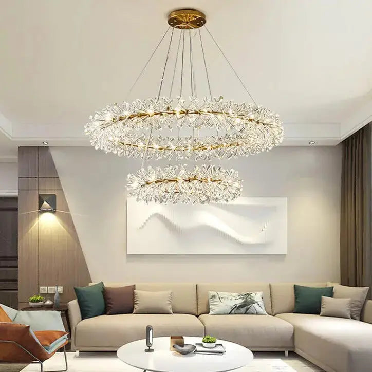 New Luxury Crystal Flower Chandelier — product view