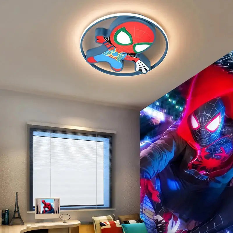 Nordic Spider Man Figure Kids Bedroom Light — product view