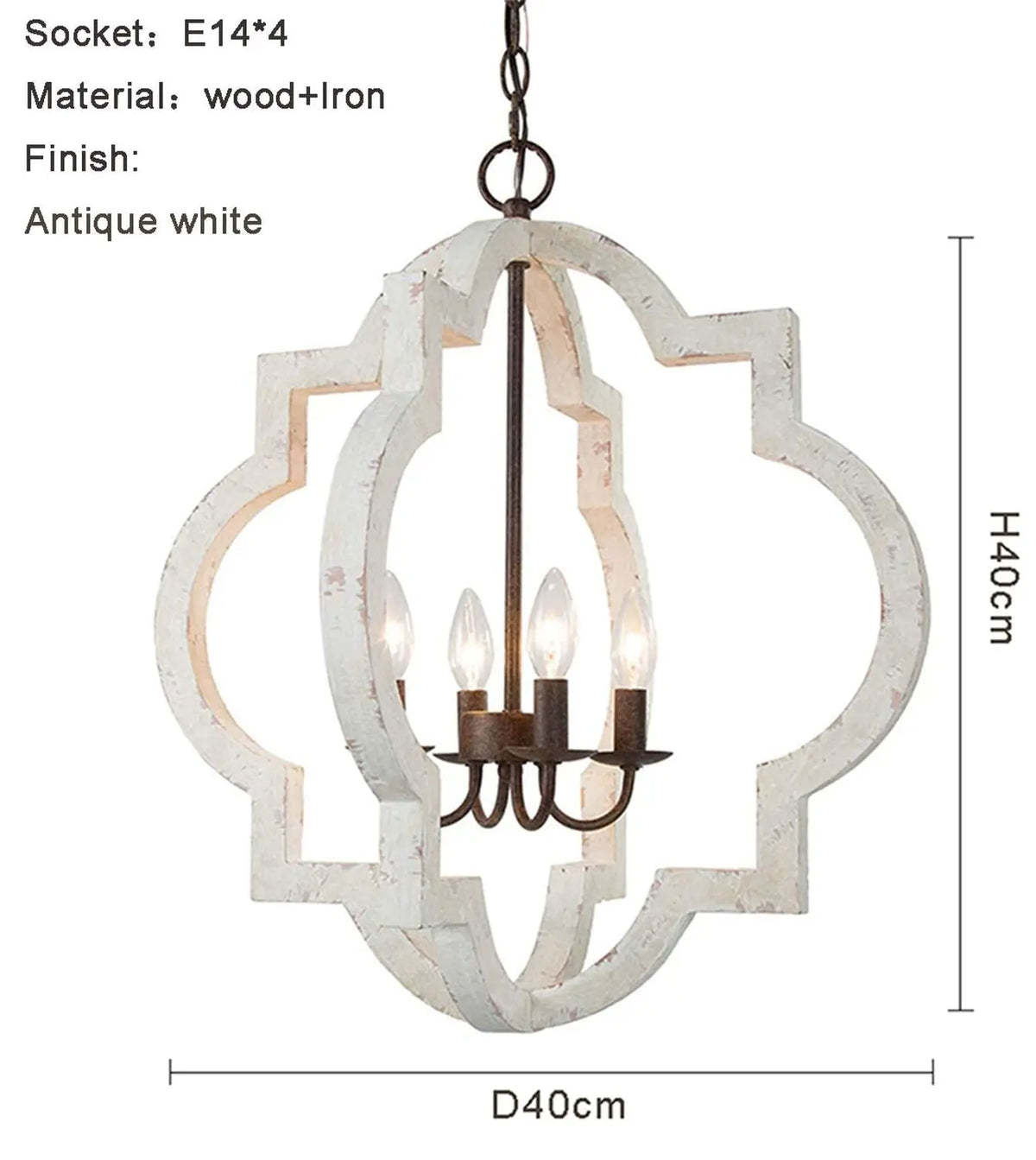 French Country Farmhouse Chandeliers — alternate product view 9