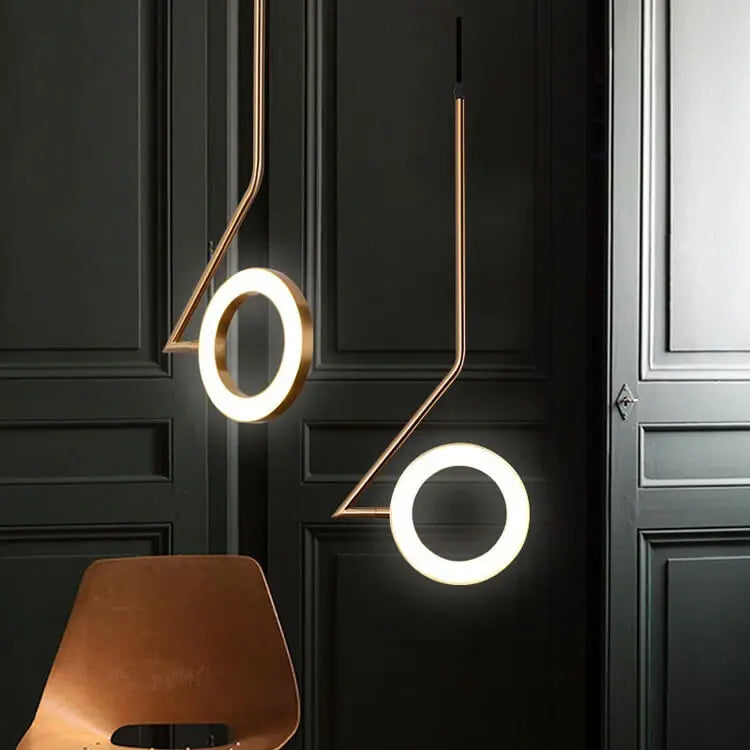 Postmodern Line Ring Lamp — alternate product view 1