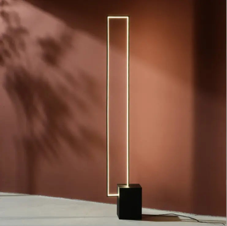 Nordic Standing Contemporary Smart Square Led Strip Floor Lamp — alternate product view 4