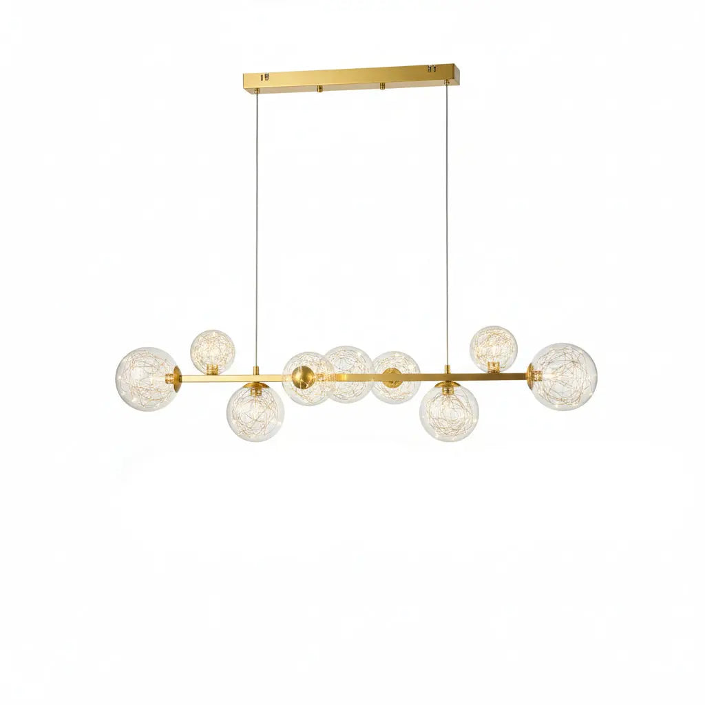 Nordic Glass Ball Led Modern Pendant Chandelier — alternate product view 1