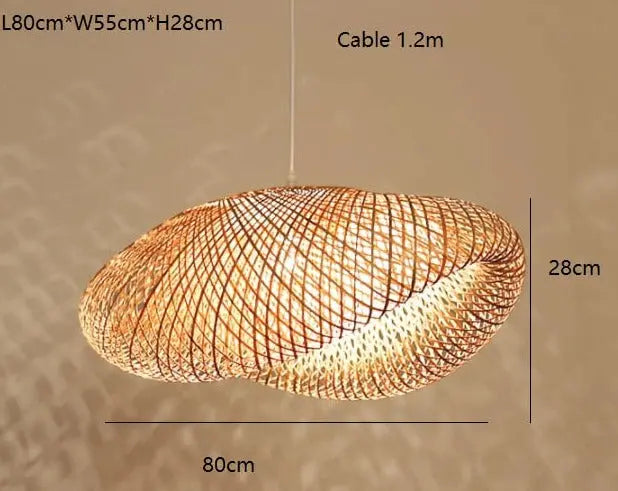 Modern Bamboo Asia Style Light — alternate product view 7