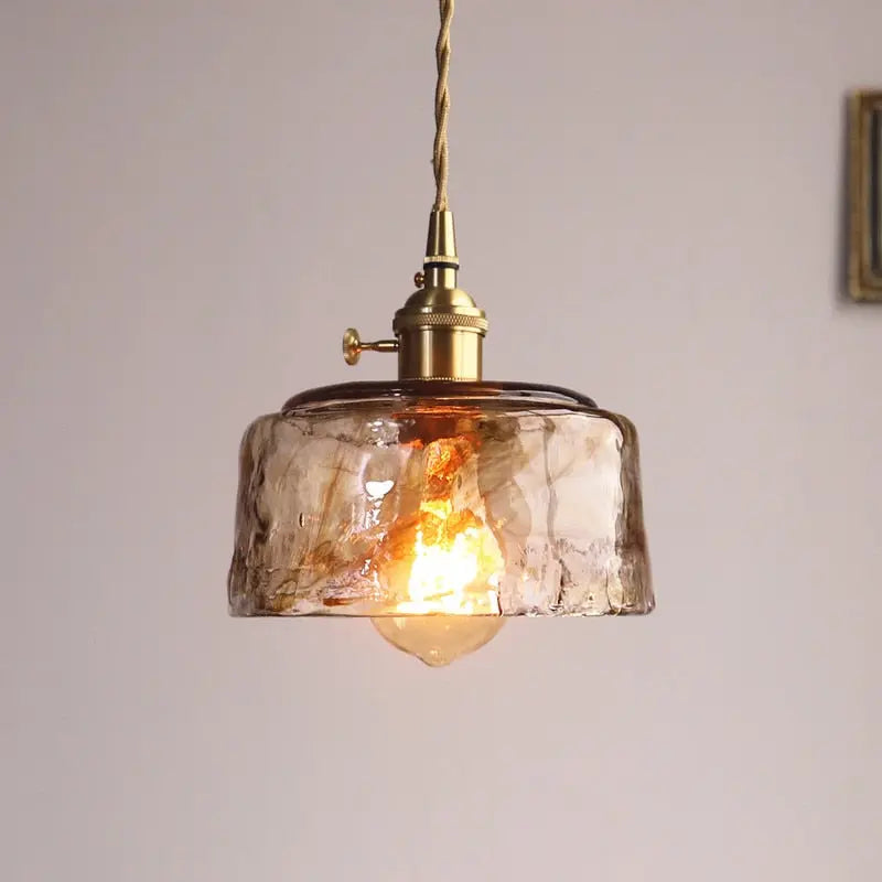 Modern Brass Glass Pendant Lights — alternate product view 3