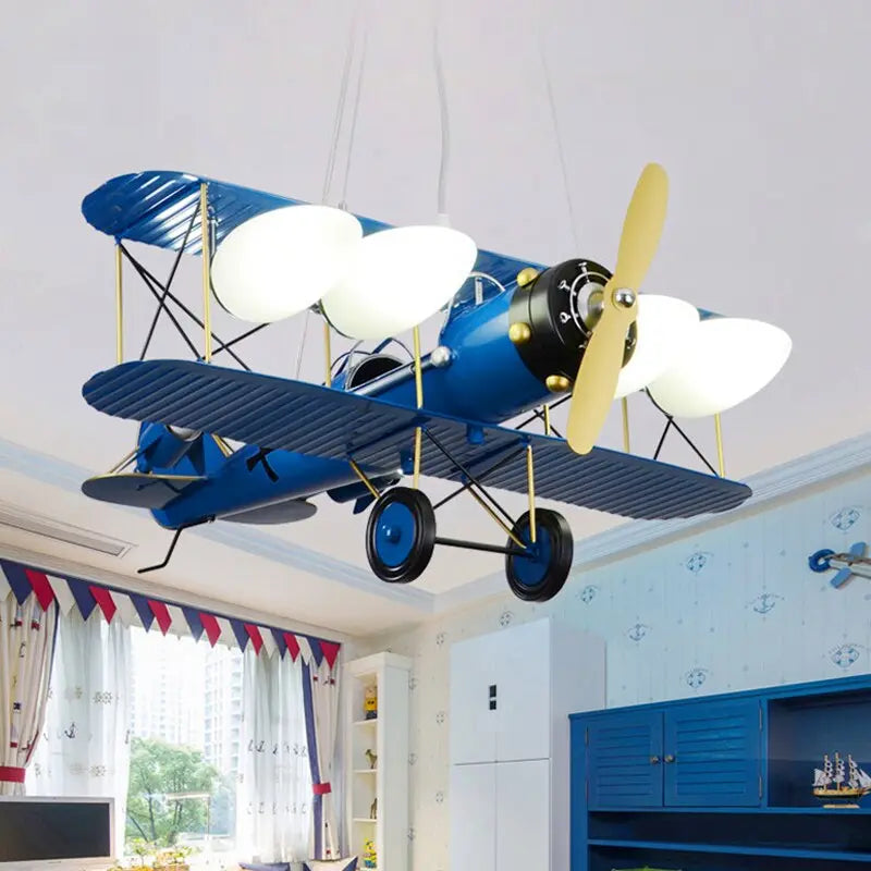 Kids Bedroom Airplane Chandelier — alternate product view 5
