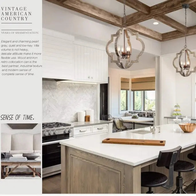 French Country Farmhouse Chandeliers — alternate product view 3