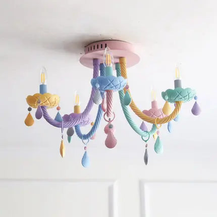 Modern Colorful Ceiling Chandelier For Kids — alternate product view 5