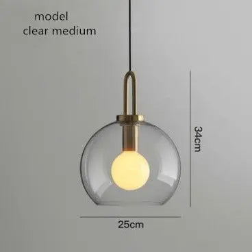 Glass Ball Modern Single Pendant Lights — alternate product view 5