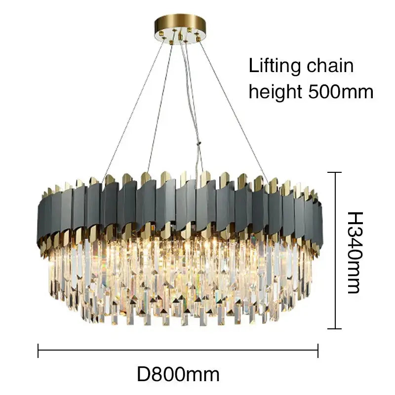 New Modern Crystal Luxury Pendant Chandelier — alternate product view 12
