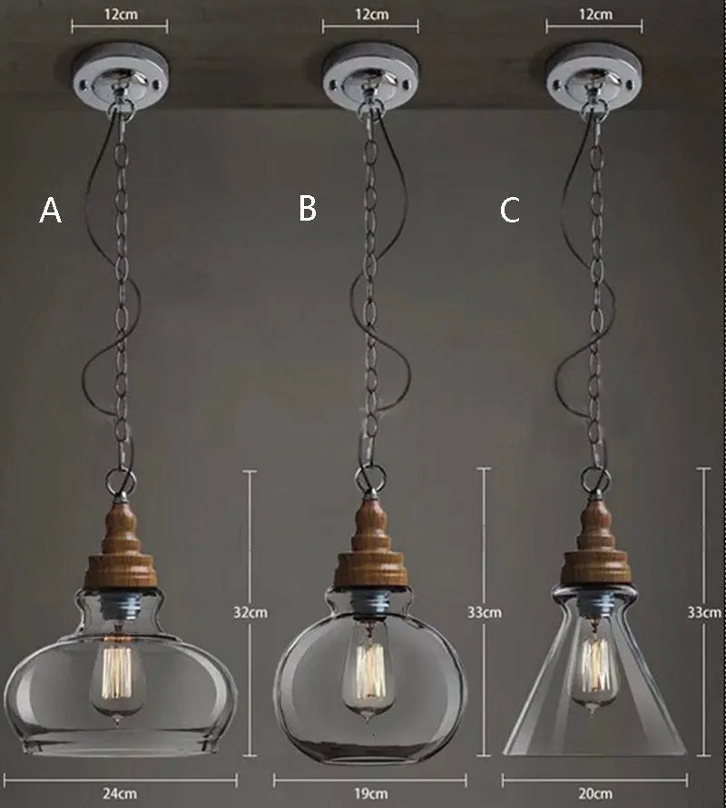 Creative Wood Single Head Pendant Lamp — alternate product view 6