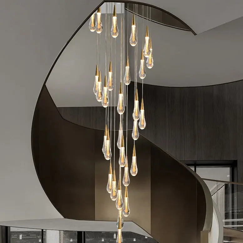 Modern Long Stair Chandelier — alternate product view 8