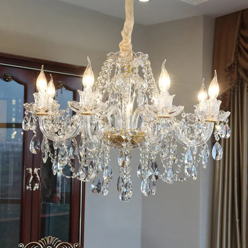 Gold Crystal Chandelier — alternate product view 3