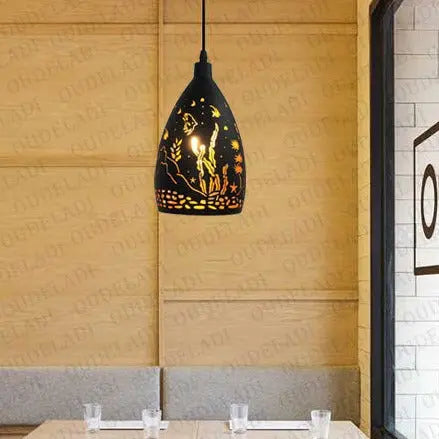 New Hollow Metal Cage Pendant Lamp — alternate product view 7