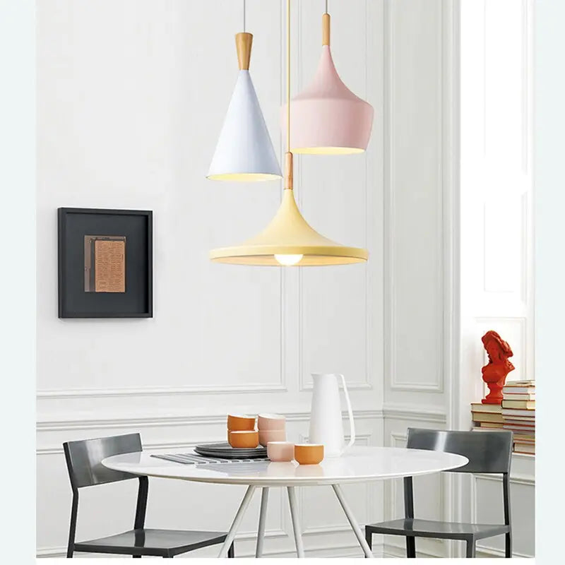 Creative Colorful Wood Lamp — alternate product view 1