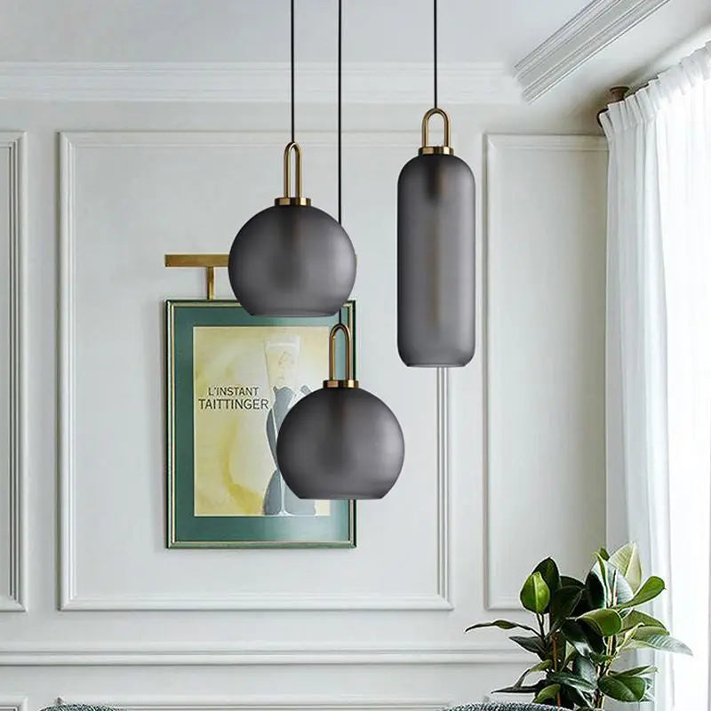 Glass Ball Modern Single Pendant Lights — alternate product view 15
