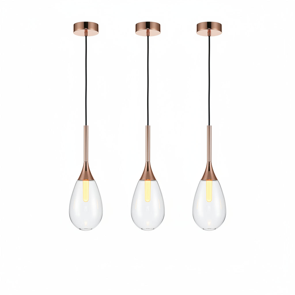 Modern Gold Glass Ball Light — product view