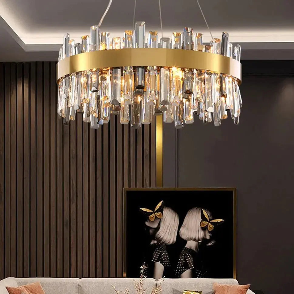 Crystal Round Designer Chandelier — alternate product view 5