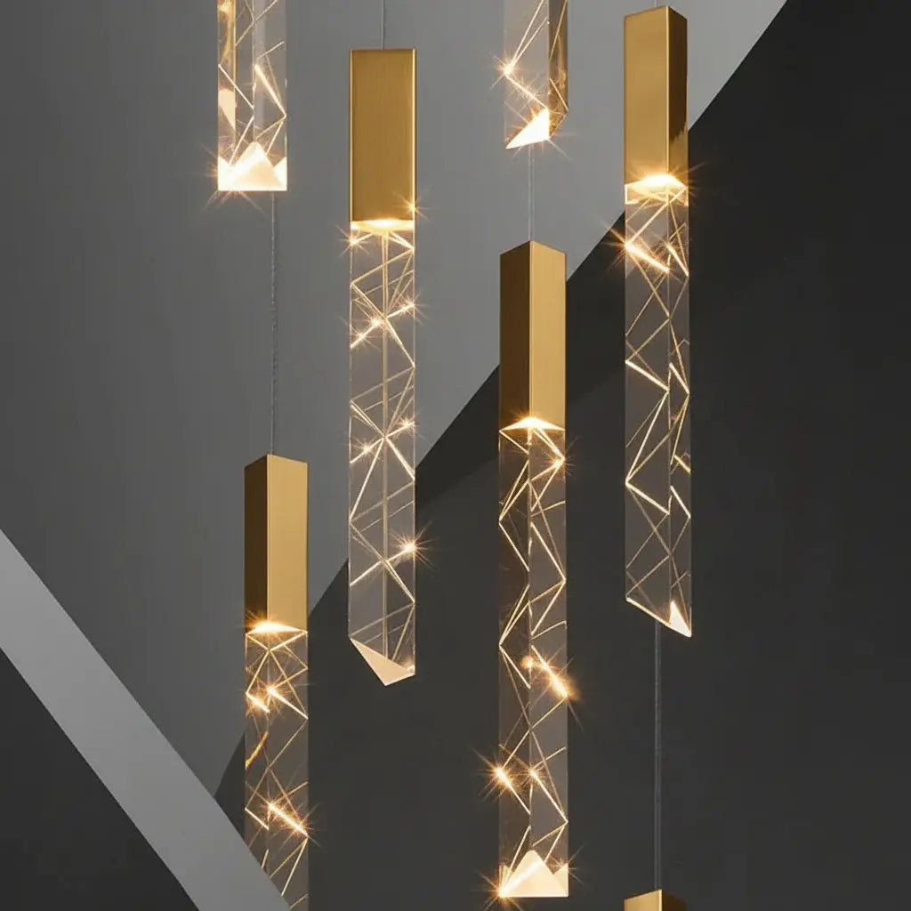Modern Loft LED Chandelier - Gold — alternate product view 4