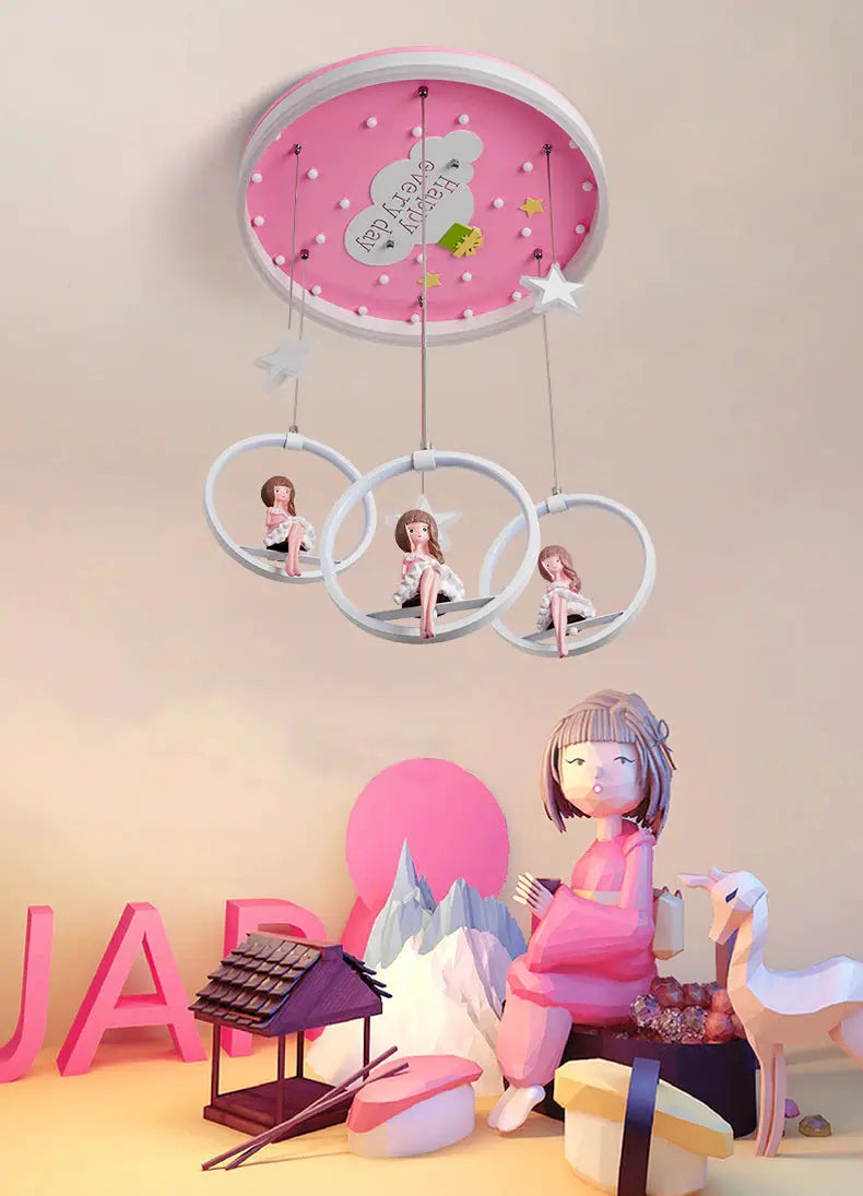 Nordic Girl Bedroom Decor Ceiling Chandelier — alternate product view 9