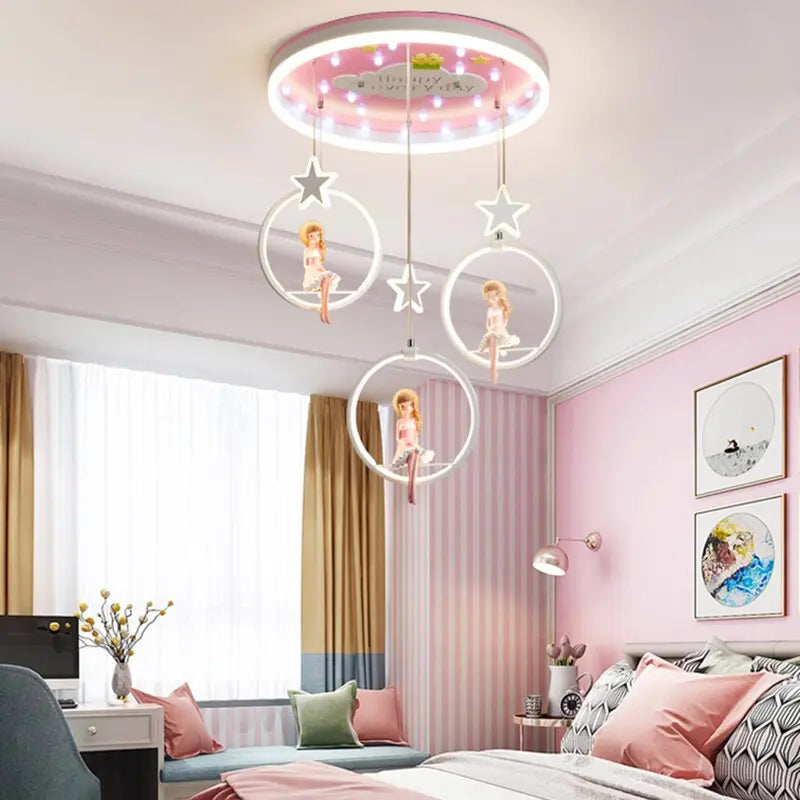 Nordic Girl Bedroom Decor Ceiling Chandelier — alternate product view 5