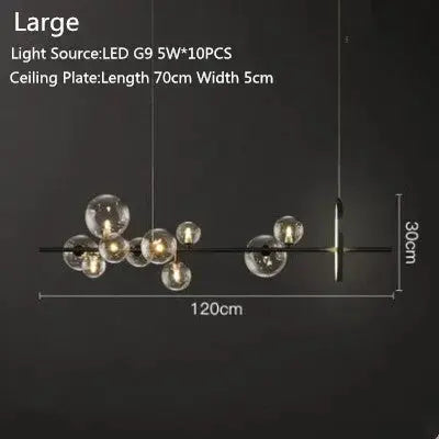 Creative Glass Bubble Ball Chandelier — alternate product view 10
