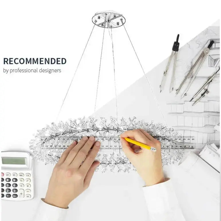 New Luxury Crystal Flower Chandelier — alternate product view 4
