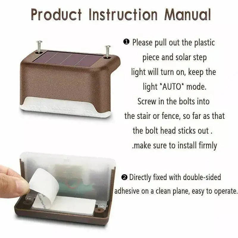 Waterproof LED Solar Stair Lights — alternate product view 3