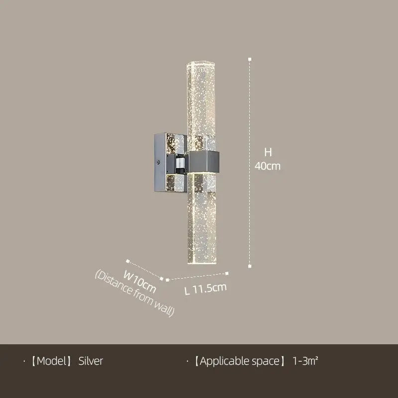 Wall Crystal Bubble Shade Lamps — alternate product view 2