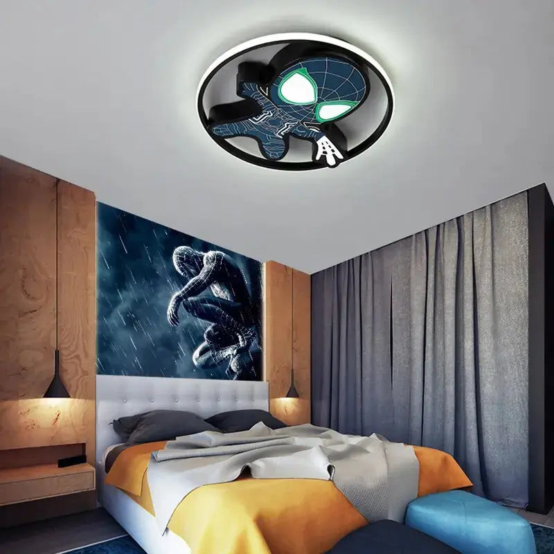 Nordic Spider Man Figure Kids Bedroom Light — alternate product view 2